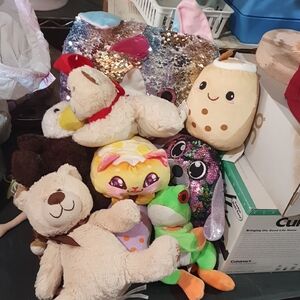 Plush Stuffed Animal Toy Bundle - Multi-Color Cozy Companions